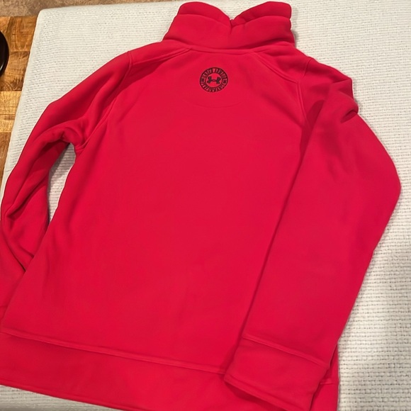 Under Armour hot pink, quarter zip jacket - Picture 4 of 6
